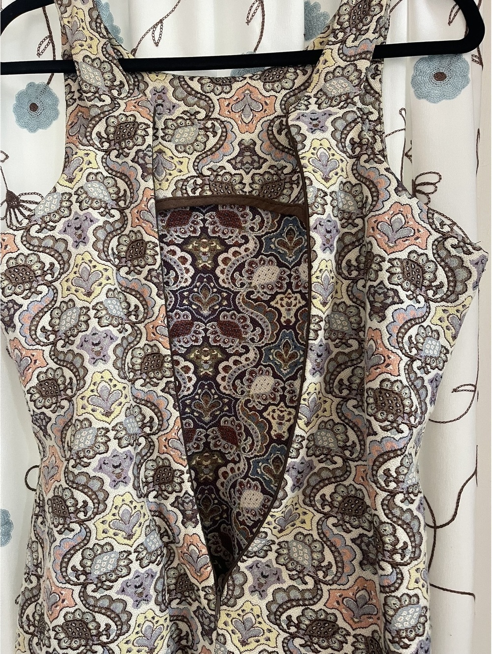 New Without Tags | ZARA | Sz M | Paisley print sheath dress - Picture 4 of 6